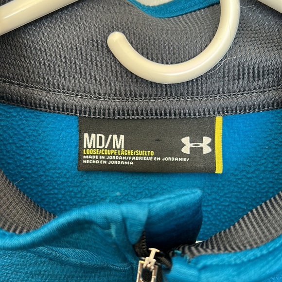 Under Armour Men’s Long Sleeve Shirt Blue Size Medium - Picture 2 of 3